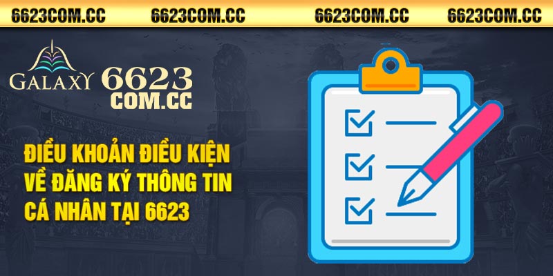 Điều khoản điều kiện về đăng ký thông tin cá nhân tại 6623